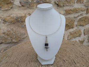 Collier Torque avec Pendentif Tribal