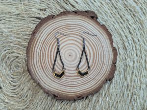 Boucles d'oreilles pendentif triangulaire